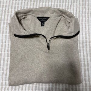 Banana Republic Men’s Light Beige Half-Zip Sweater